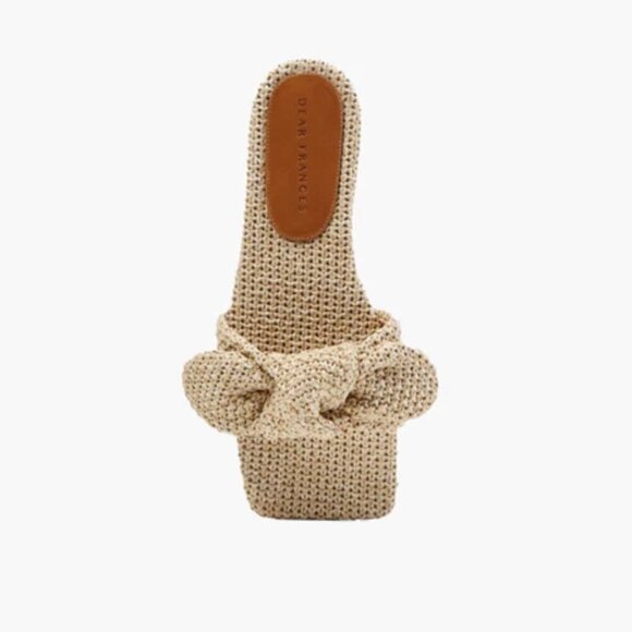 Dear Frances Knot Slide Sandal Slides in Seagrass - Picture 4 of 11
